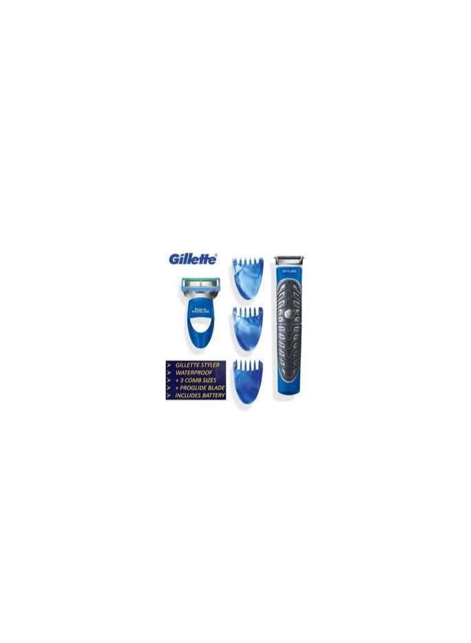 Gillette Styler 3in1 | waterproof | +3 comb sizes | + proglide blade | includes battery