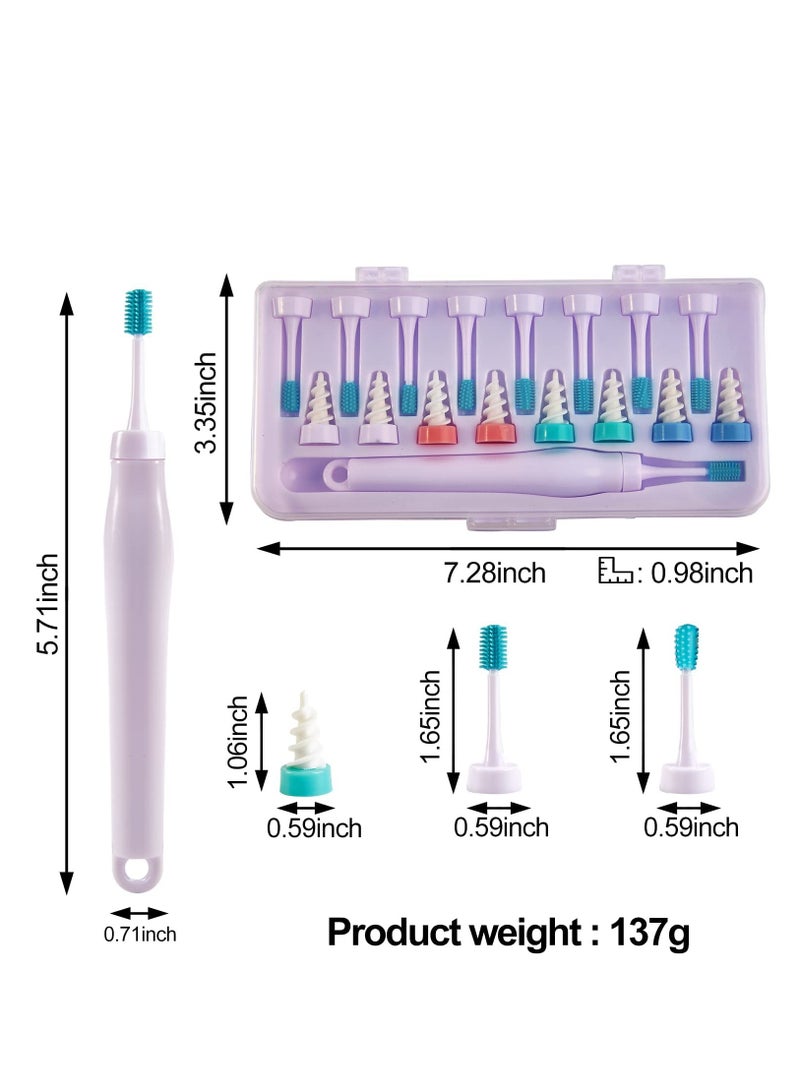 Earwax Remover Kit 16 Pcs Ear Wax Remover Tool Silicone Ear Cleaner with 8 Spiral Brushes 4 Ear Brushes and 4 Massage Safe for Adults and Children