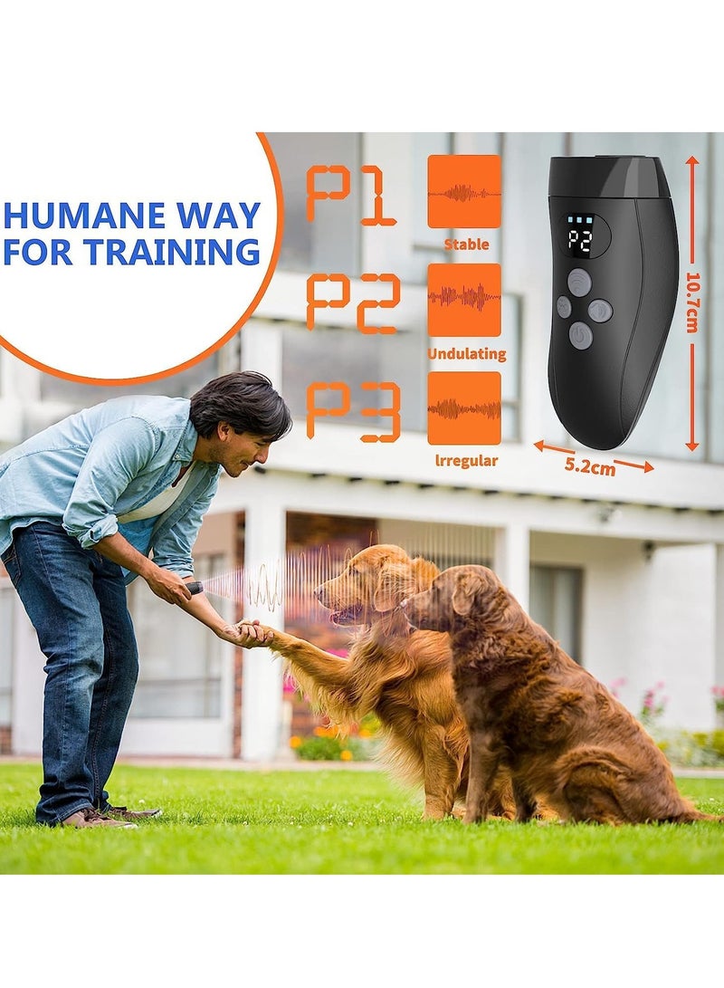 Anti Barking Device for Dog Ultrasonic Deterrent Devices Automatic Stop Barking Rechargeable Bark Device with LED Light Pet Gentle Bark Deterrent Devices for Large Medium Small Dog