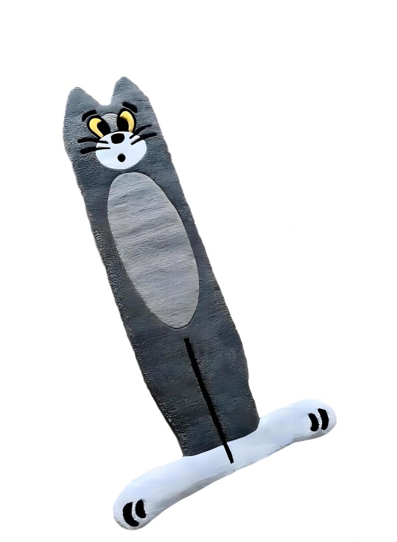 COOLBABY Cartoon Cat Rug Adorable Tom Cat Design, Soft Imitation Cashmere Material, Perfect for Stairs, Entryways, Bedrooms, and More (70 x 120 cm)