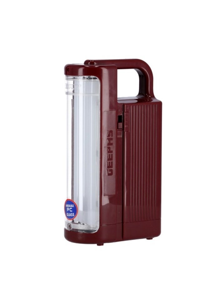 Geepas GE51034 Rechargeable LED Lantern, Auto Lighting with Portable Handle, 24 Pcs LEDs, 130 Hour Working, Suitable for Power Outages,.