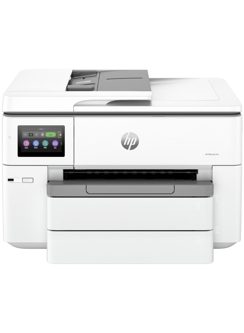 OfficeJet Pro 9730 Wide Format All-in-One Printer, Print, Copy, Scan, Up to 34 ppm Print Speed, Automatic Duplex Printing, Up to 4800x1200 Optimized dpi 1200x1200 Rendered dpi | 537P5C White