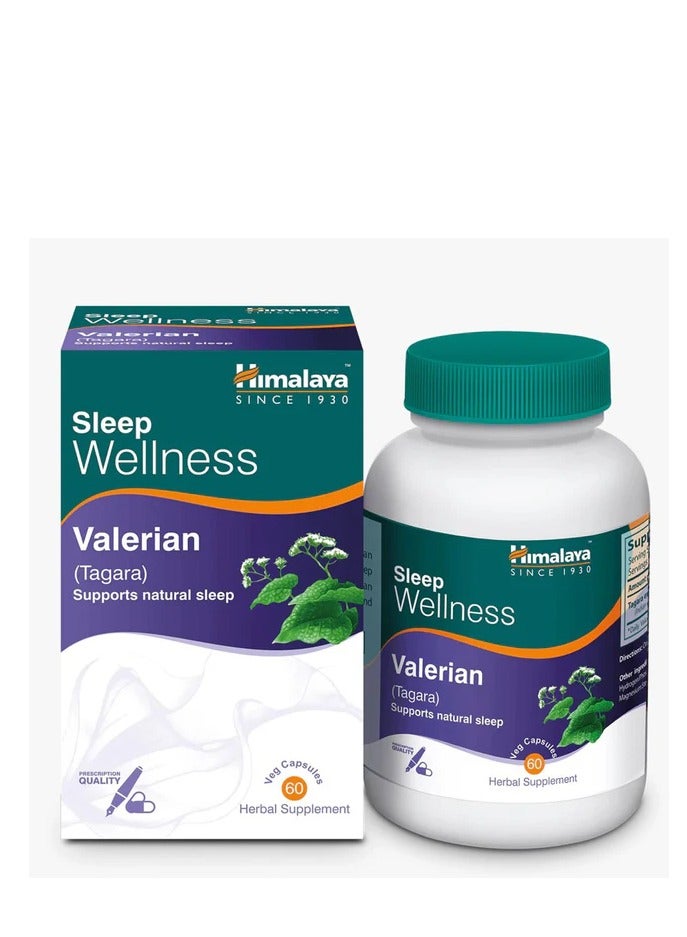 Sleep Wellness Valerian Tagara Support Natural Sleep Herbal Supplement 60 Capsule