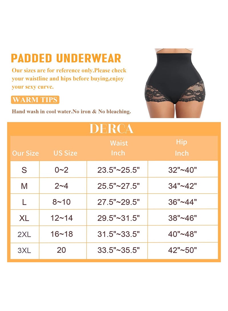 Tummy Control Shapewear Panties for Women High Waisted Shaping Underwear Seamless Body Shaper Girdle Panty Postpartum High Waist Tummy Control Pants Skinny Lace Shapewear XL