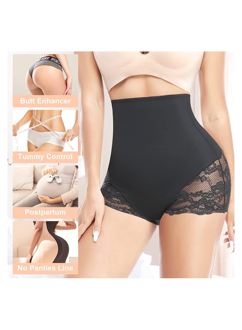 Tummy Control Shapewear Panties for Women High Waisted Shaping Underwear Seamless Body Shaper Girdle Panty Postpartum High Waist Tummy Control Pants Skinny Lace Shapewear XL