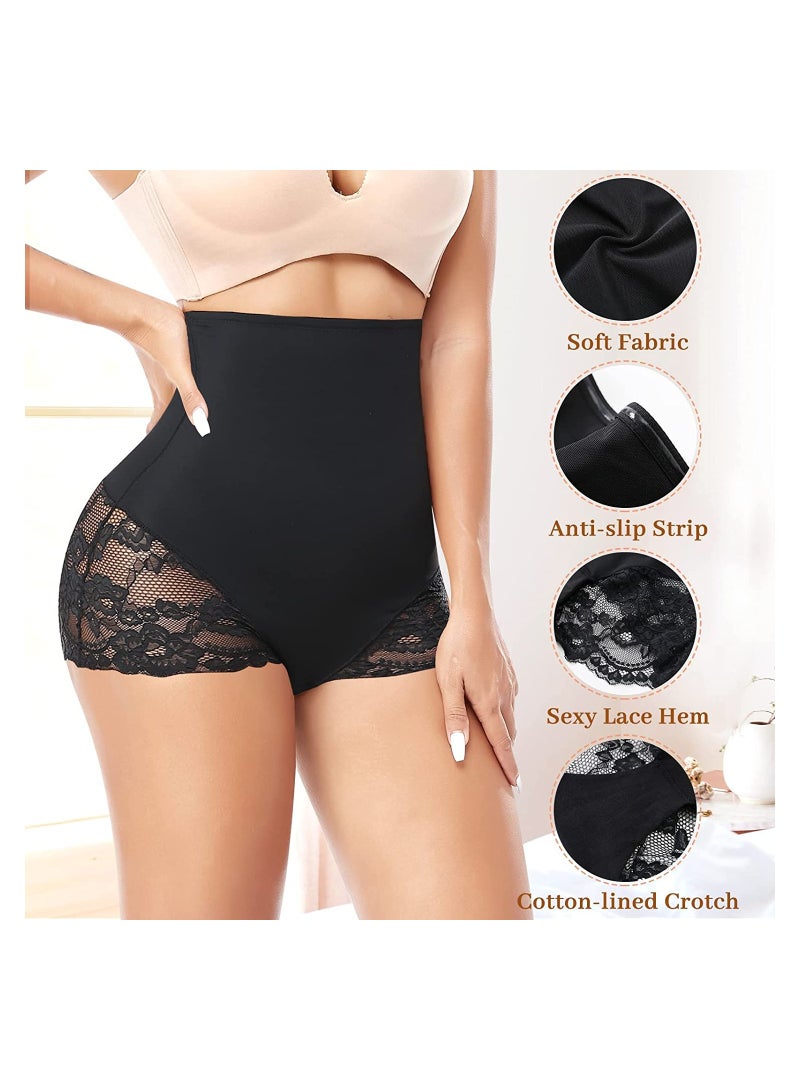 Tummy Control Shapewear Panties for Women High Waisted Shaping Underwear Seamless Body Shaper Girdle Panty Postpartum High Waist Tummy Control Pants Skinny Lace Shapewear XL