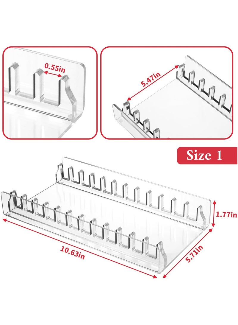 Acrylic Video Game Storage Organizer Stand for PS5/PS4/PS3, Clear, Sturdy Display Holder for Up to 12 Game Cases, Keeps Your Collection Tidy and Stable, Available in 2 Sizes