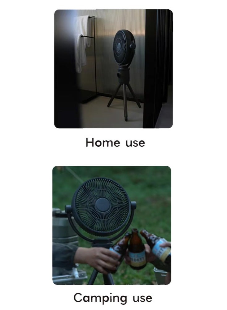 aISOLOVE Multi-Functional Rechargeable Portable Tripod Fan with Remote Control for Home, Hotel, Outdoor, Indoor, Camping and Travelling