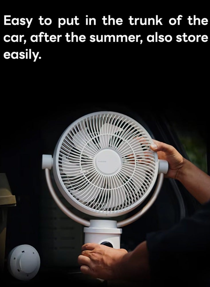 aISOLOVE Multi-Functional Rechargeable Portable Tripod Fan with Remote Control for Home, Hotel, Outdoor, Indoor, Camping and Travelling