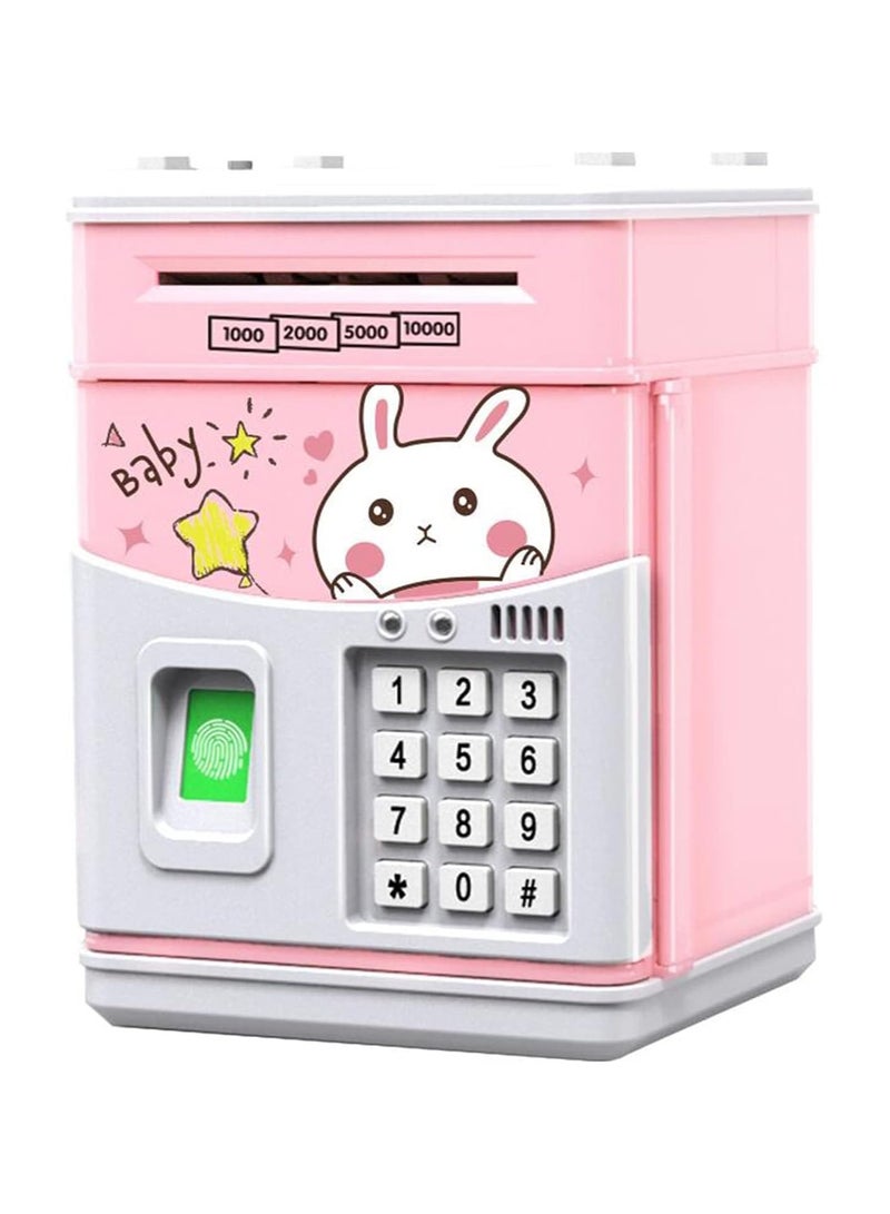 Electronic Piggy Bank With Fingerprint And Pin For Boys And Girls, Mini ATM Saving Box