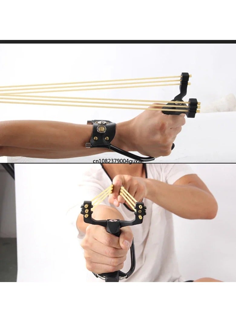 High quality stainless steel slingshot high precision rubber band catapult