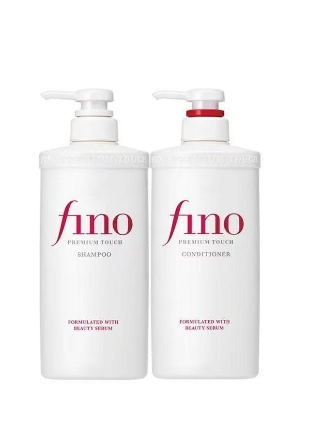 Fino Premium  Moist Shampoo and Conditoner 550ml,Pack of 2