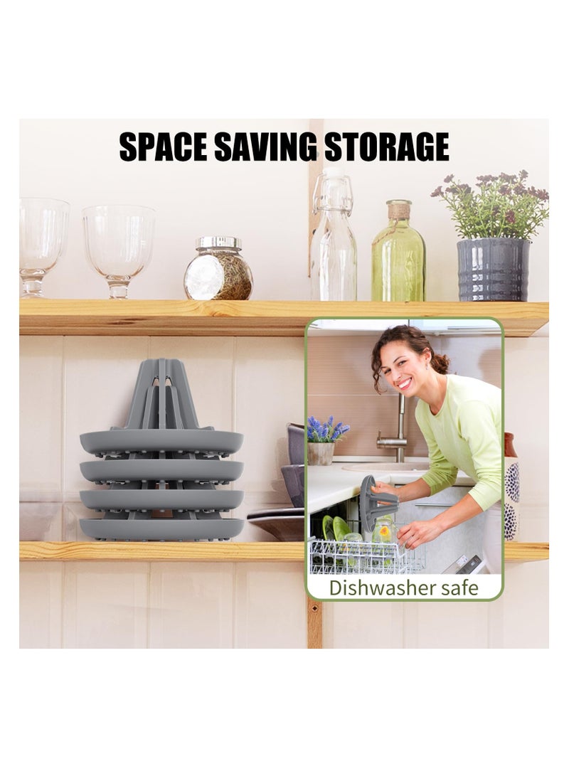 Silicone Bottle Drying Rack for Stanley Cup Accessories, 2 Pack Fast Air Drying Solution for Various Container Sizes