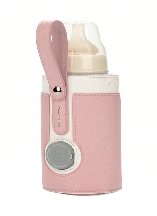 Intelligent Baby Bottle Warmer With 3 Grades Temperature Adjustment For Baby, Pink