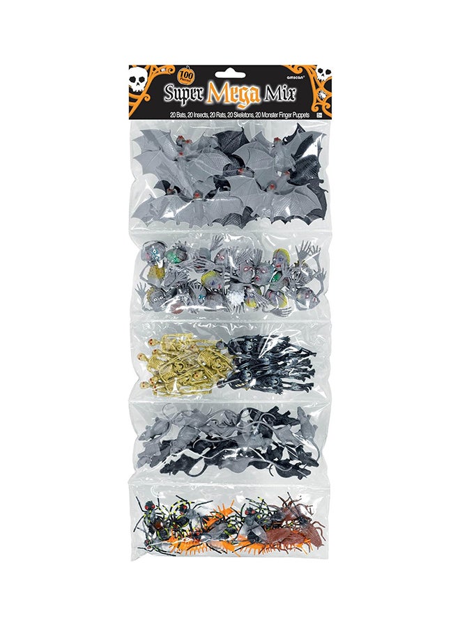 100-Piece Halloween Creepy Crawly Super Mega Mix Favors