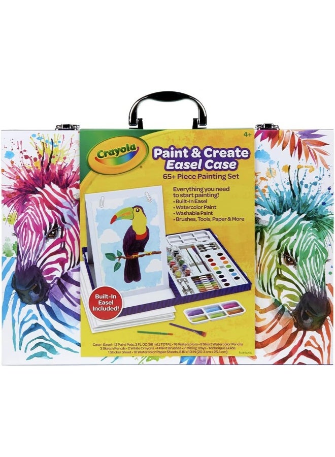 Crayola Table Top Easel & Paint Set, Kids Painting 65+ Pieces