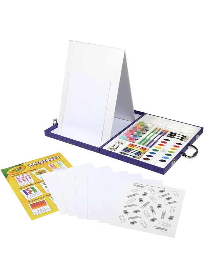 Crayola Table Top Easel & Paint Set, Kids Painting 65+ Pieces