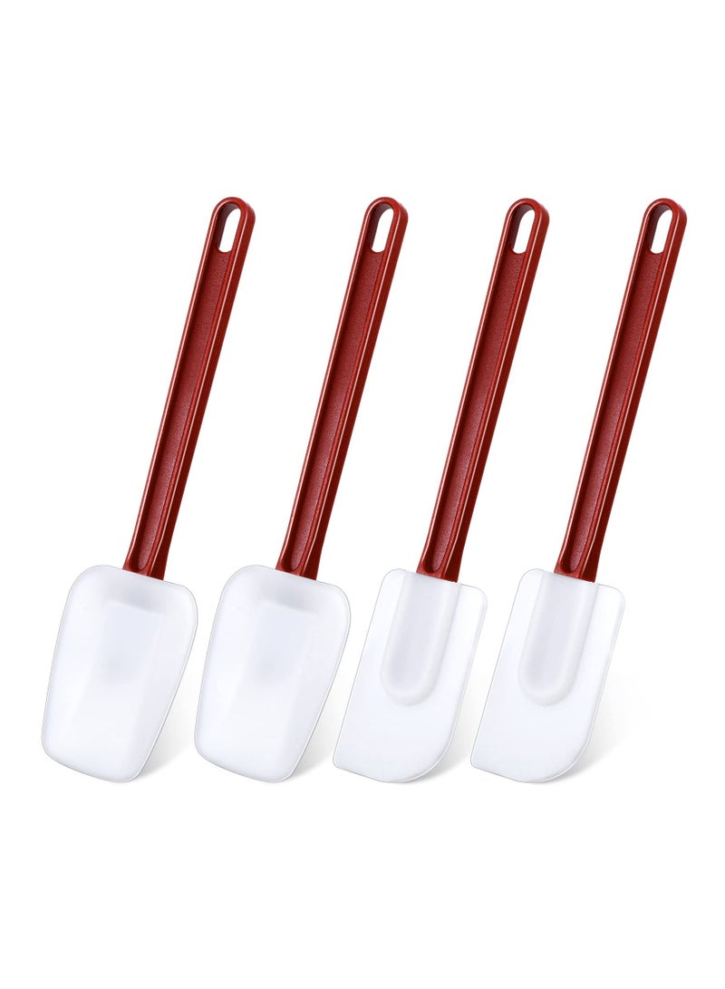 4PCS Heat Resistant Silicone Spatula Set, 10