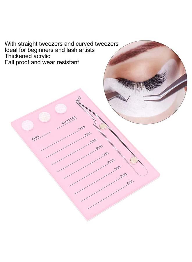 Eyelash Extensions Pallet Kit Tweezers Glue Holder Acrylic Lash Extension EEDB