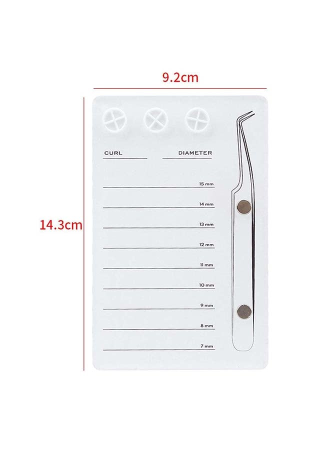 Eyelash Extensions Pallet Kit Tweezers Glue Holder Acrylic Lash Extension EEDB