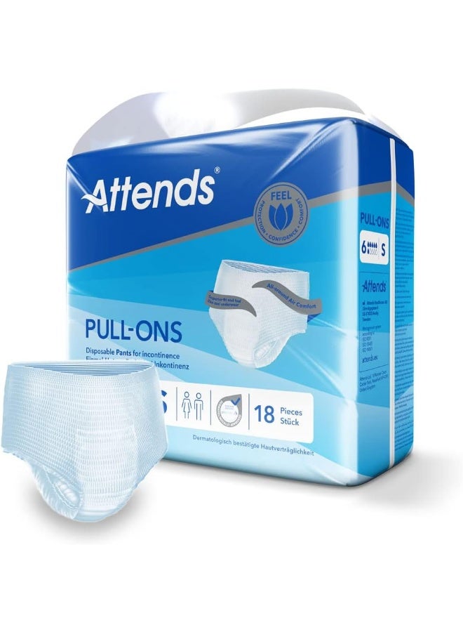 Pull-Ons 6 S Disposable Pants For Incontinence Pack Of 18