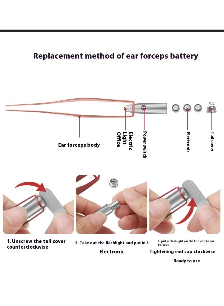 Ear Wax Removal Tool Kit With Light