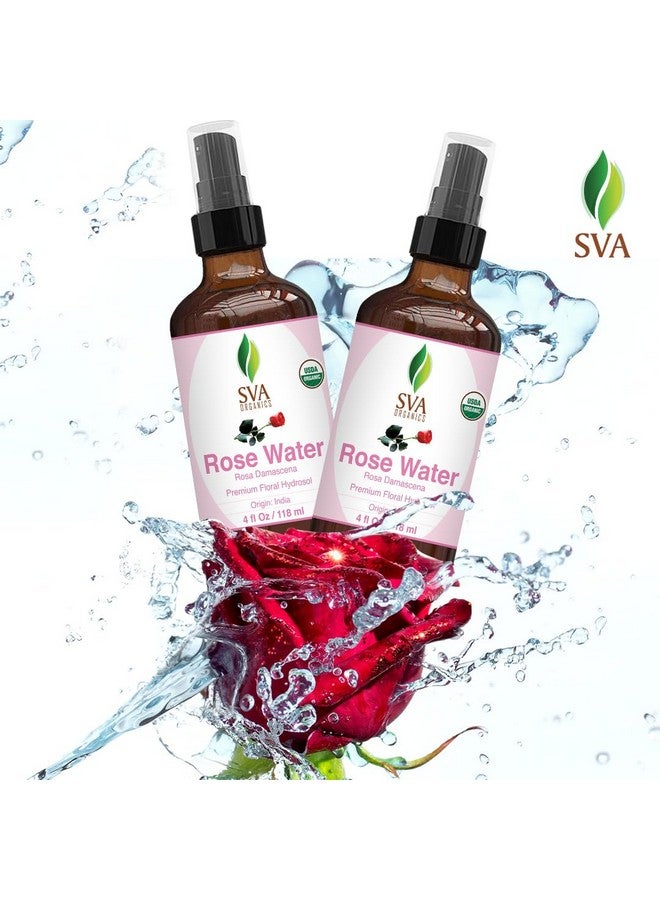 Rose Water 4Oz (118 Ml) Refreshing Rose Water Spray For Skin Care, Skin Hydration, Bath, Soaps, Haircare & Aromatherapy