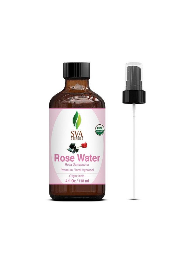 Rose Water 4Oz (118 Ml) Refreshing Rose Water Spray For Skin Care, Skin Hydration, Bath, Soaps, Haircare & Aromatherapy