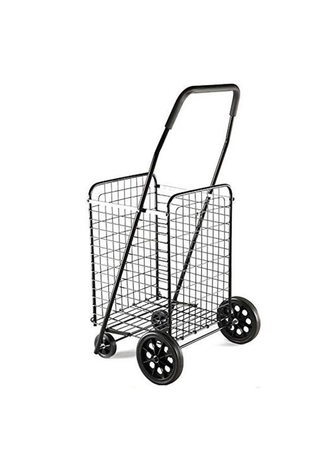 Foldable Shopping Trolley Push Cart With Wheels