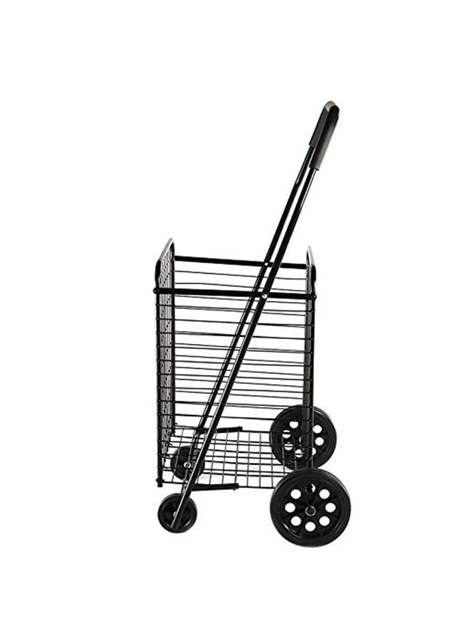 Foldable Shopping Trolley Push Cart With Wheels