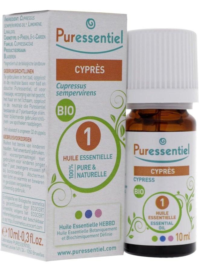 Bio Cypress Essential Oil 100% Pure And Natural Ideal For Aromatherapy Or Stress Relief 10Ml