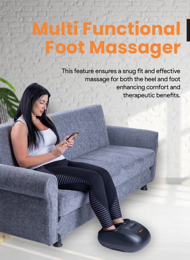 uSpa Foot Massager 3 Massage Modes, Heating Function, Adjustable Rolling, Air Compression And Vibration for Ultimate Foot Relaxation