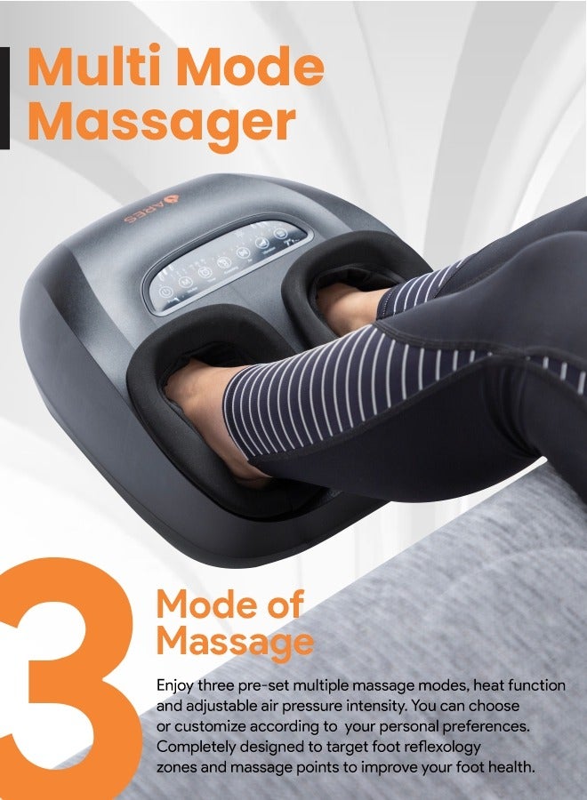 uSpa Foot Massager 3 Massage Modes, Heating Function, Adjustable Rolling, Air Compression And Vibration for Ultimate Foot Relaxation