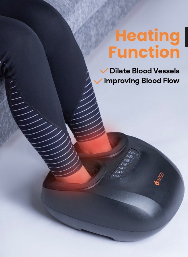 uSpa Foot Massager 3 Massage Modes, Heating Function, Adjustable Rolling, Air Compression And Vibration for Ultimate Foot Relaxation