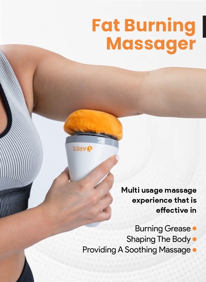 uSlim Cellulite Remover 4 Massage Heads, 3 Washable Pads, Vibration Speed 600-3000 RPM for Cellulite Reduction And Skin Firming