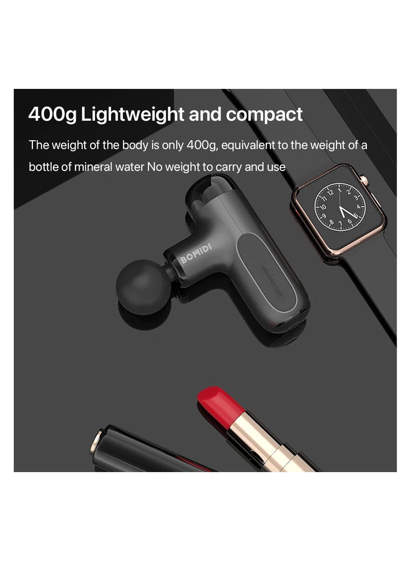 Bomidi M1 Portable Mini Massage Gun With High Torque Motor & 4 Unique Attachments | 2500mAh Long Battery Life - Pink