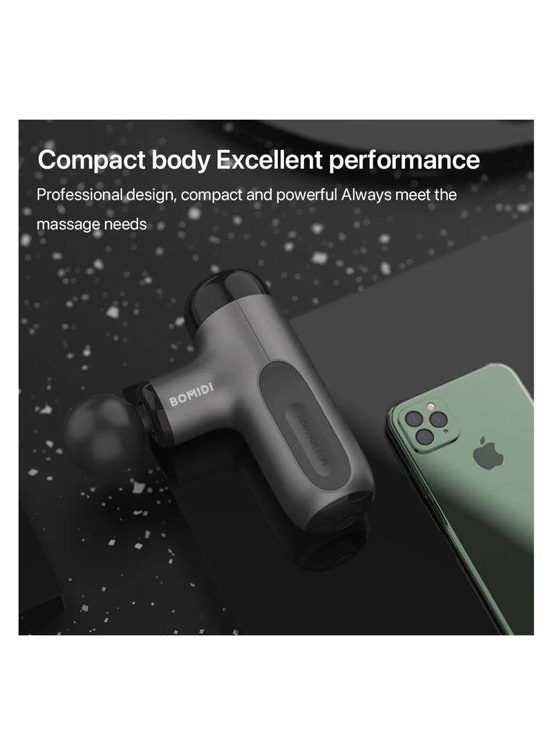 Bomidi M1 Portable Mini Massage Gun With High Torque Motor & 4 Unique Attachments | 2500mAh Long Battery Life - Pink