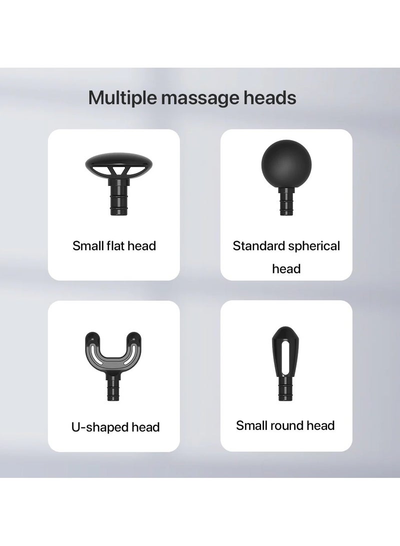 Bomidi M1 Portable Mini Massage Gun With High Torque Motor & 4 Unique Attachments | 2500mAh Long Battery Life - Pink