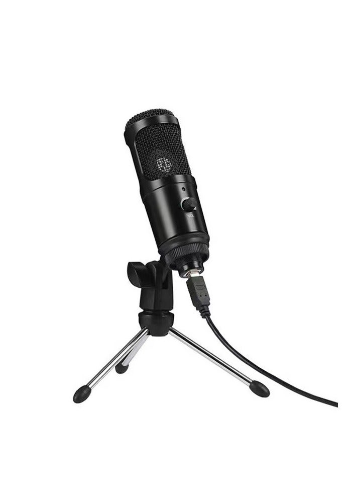 USB Condenser Microphone Kit with Tripod and Clip Stand