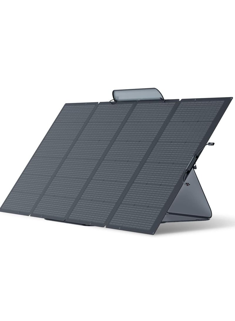 EF ECOFLOW 220Watt Bifacial Foldable Solar Panel, Complete with Adjustable Kickstand, Waterproof IP68 & Durable for Off The Grid Living