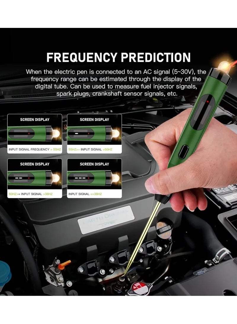 P50 Automotive Circuit Tester LCD Display Voltage Measurement Bulb Load Measurement Power Polarity Display Three Detection Modes Switching Car Circuit Tester Automotive Electrical Tester