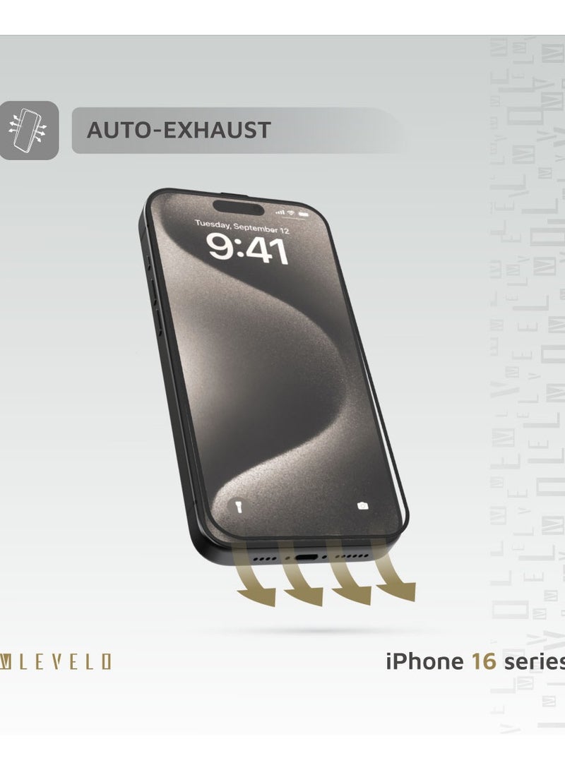 3D Screen Protector for iPhone 16 Plus with Super Smooth & Responsive Coating Finish / Resin Glue / High Silicone Aluminum Glass - Clear