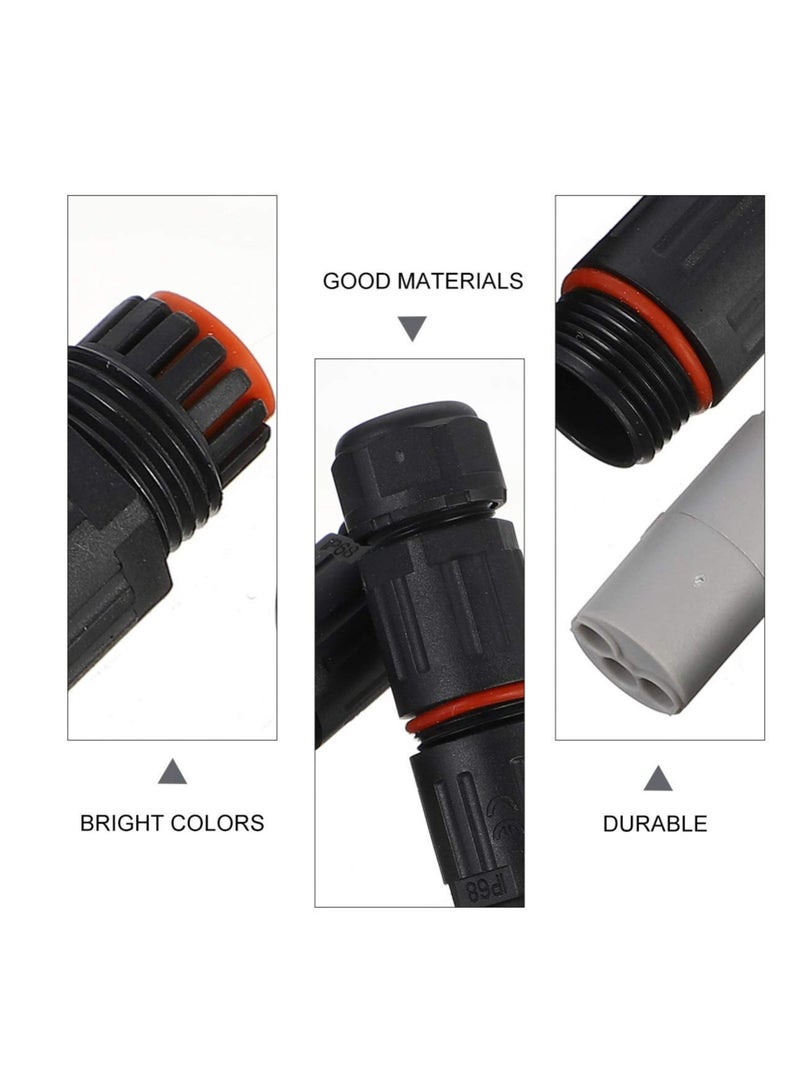10 Pcs Waterproof Junction Box, IP68 Outdoor Cable Connector, 4 7mm Waterproof Outdoor Sleeving Coupler, Electrical Waterproof Branch Sleeving