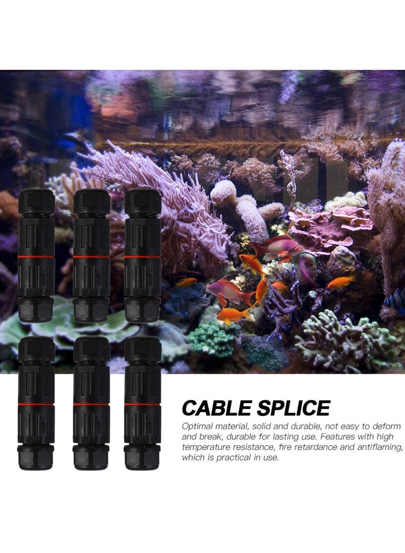 10 Pcs Waterproof Junction Box, IP68 Outdoor Cable Connector, 4 7mm Waterproof Outdoor Sleeving Coupler, Electrical Waterproof Branch Sleeving