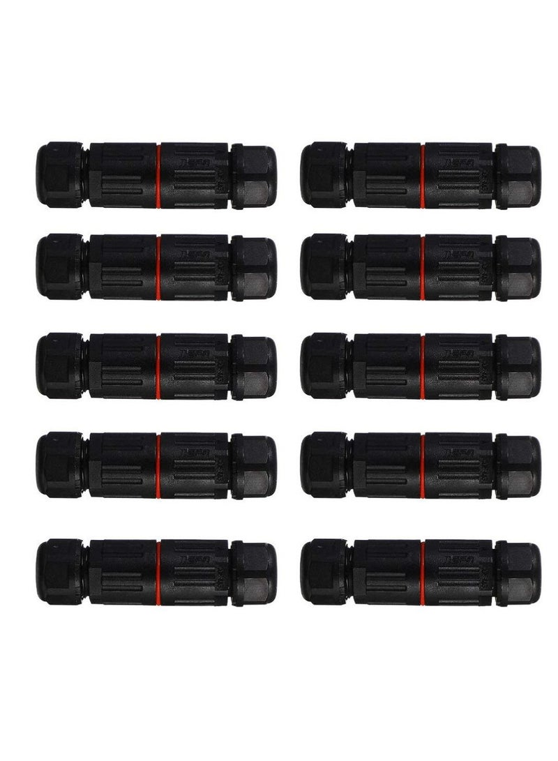 10 Pcs Waterproof Junction Box, IP68 Outdoor Cable Connector, 4-7mm Waterproof Outdoor Sleeving Coupler, Electrical Waterproof Branch Sleeving