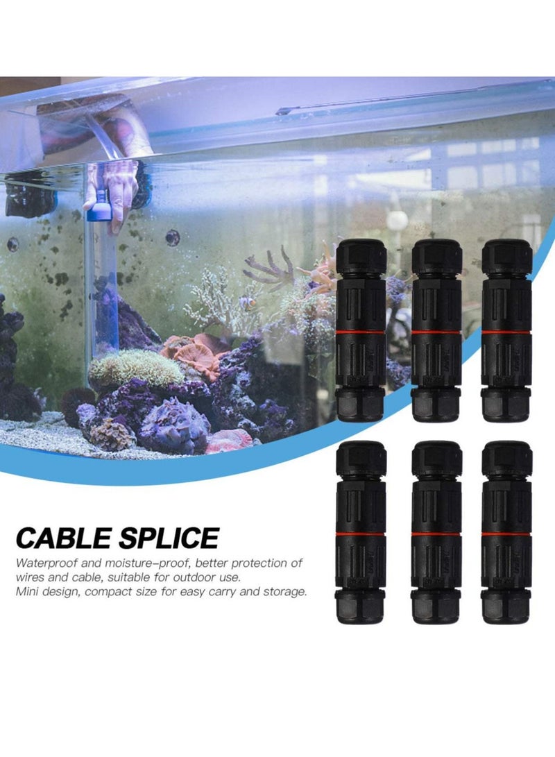 10 Pcs Waterproof Junction Box, IP68 Outdoor Cable Connector, 4-7mm Waterproof Outdoor Sleeving Coupler, Electrical Waterproof Branch Sleeving
