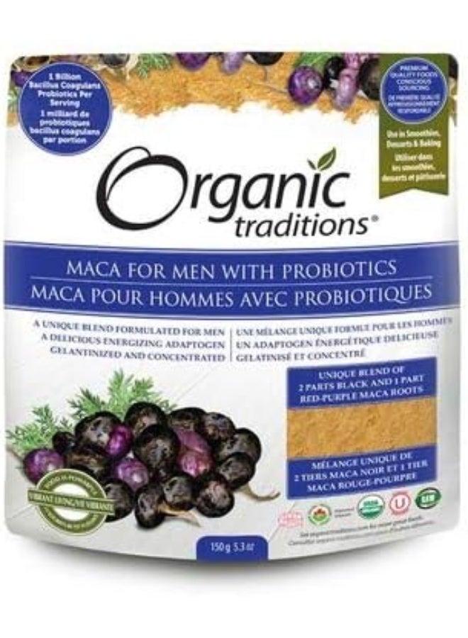 Org Traditions Maca Men'S With Probiotics Powder 150G