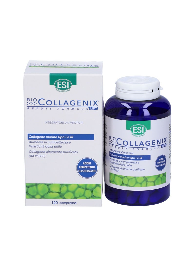 BIO-COLLAGENIX, Marine Collagen Type 1&3, 120 compresse