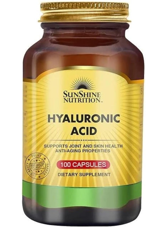 Hyaluronic Acid 100 Mg 100 Capsules