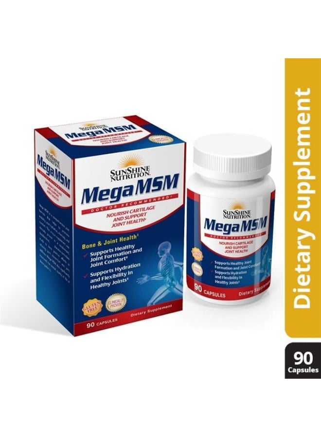 Mega Msm Bone And Healthy Joint Formation Flexibility In Healthy Joints 90 Capsules